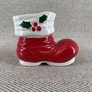 50s Holt Howard Red Santa Claus Boot Christmas Planter Japan Kitsch Kitschy